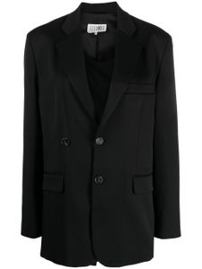 MM6 Maison Margiela blazer à simple boutonnage - Noir