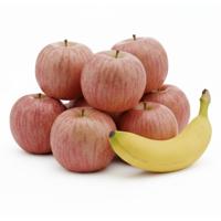 Bellatio Design Kunstfruit Banaan en Appels - decoratie - kunststof - real touch - fruit