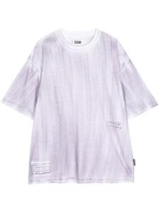 izzue t-shirt en coton à imprimé peinture - Gris