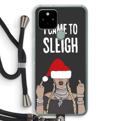 Came To Sleigh: Pixel 5 Transparant Hoesje met koord