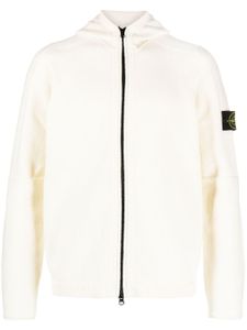 Stone Island hoodie en maille à patch logo - Tons neutres