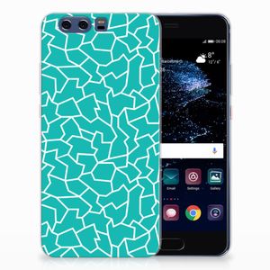 Huawei P10 Plus Hoesje maken Cracks Blue