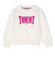 Tommy Hilfiger Junior sweat à logo brodé - Tons neutres