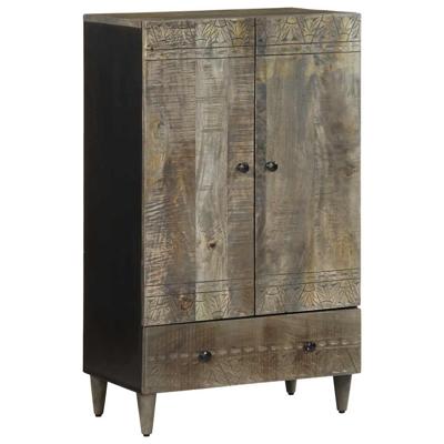 Hoge kast 60x33x110 cm massief mangohout