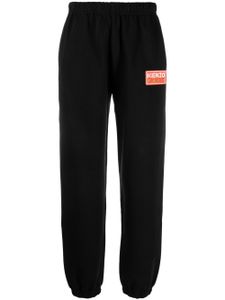 Kenzo pantalon de jogging à patch logo - Noir