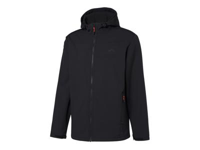 CRIVIT Heren thermo softshell jas (Zwart, L)