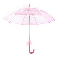 Bruiloft partijen Bridal Lace katoen paraplu dansen fotografie prop paraplu (roze)
