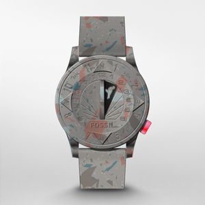 Horlogeband Fossil LE1145 Onderliggend Silicoon Multicolor 22mm