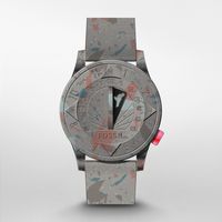 Horlogeband Fossil LE1145 Onderliggend Silicoon Multicolor 22mm