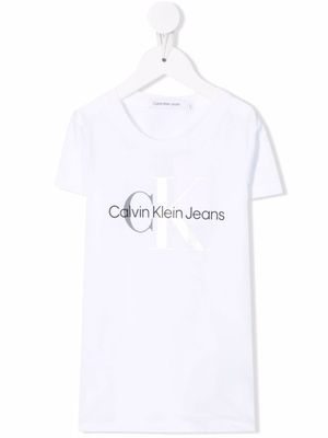 Calvin Klein Kids t-shirt à logo imprimé - Blanc