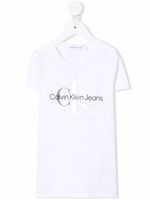 Calvin Klein Kids t-shirt à logo imprimé - Blanc