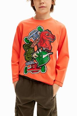 Dinosaurussen T-shirt Desigual - ORANGE - 11/12 Dinosaurussen T-shirt Desigual - ORANGE - 11/12