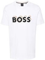 BOSS t-shirt en coton à logo imprimé - Blanc