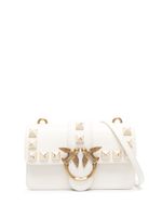 PINKO mini sac porté épaule Love One à détails de clous - Tons neutres