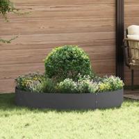 Tuin Bloempot Zwart 120 x 120 x 20 cm Staal