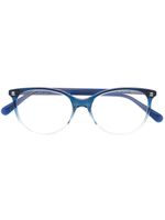 Gucci Eyewear lunettes de vue à monture papillon - Bleu - thumbnail