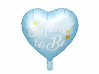 Folieballon 'Mom To Be' Blauw (35cm)