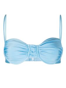 JADE Swim haut de bikini Mia à effet métallisé - Bleu