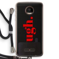 Ugh: Motorola Moto Z Force Transparant Hoesje met koord