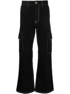 Marni pantalon chino à coupe évasée - Noir