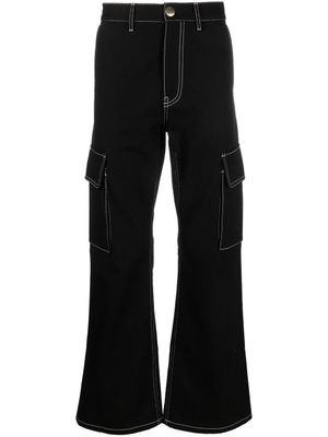 Marni pantalon chino à coupe évasée - Noir