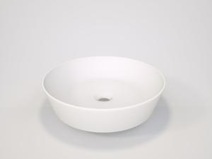 Balmani Still waskom matte Solid Surface rond Ø 38 cm