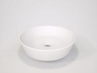 Balmani Still waskom matte Solid Surface rond Ø 38 cm