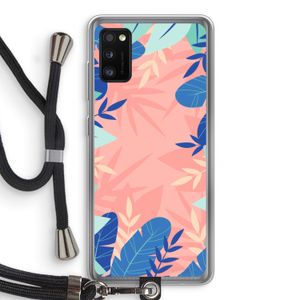 Tropisch: Samsung Galaxy A41 Transparant Hoesje met koord