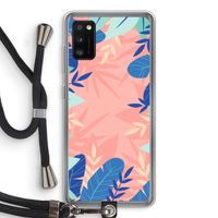 Tropisch: Samsung Galaxy A41 Transparant Hoesje met koord