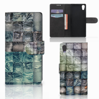 Wallet Case met Pasjes Sony Xperia XA1 Spijkerbroeken