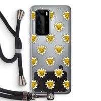 Leeuwenkoppen: Huawei P40 Pro Transparant Hoesje met koord Leeuwenkoppen: Huawei P40 Pro Transparant Hoesje met koord