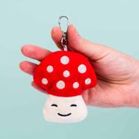 Knuffel sleutelhanger - Paddenstoel