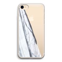 Gestreepte marmer: iPhone 7 Transparant Hoesje