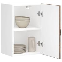 Keukenwandkast Kalmar bewerkt hout gerookt eikenkleurig