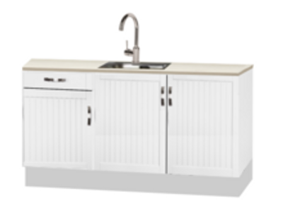 Rechte keukenblok 150cm op stelposten RAI-8112