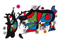 Kunstdruk Joan Miro - Obra de Joan Miro 100x70cm
