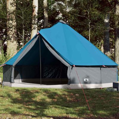 VidaXL Tipitent voor gezin 12-persoons waterdicht blauw