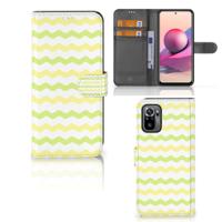 Xiaomi Redmi Note 10S | 10 4G | Poco M5s | Telefoon Hoesje | Waves Yellow