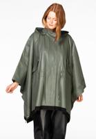 Yoek Coat wide silk leather | Groen | Maat size 2