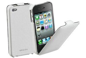 Cellularline Flap Case, iPhone 4 mobiele telefoon behuizingen Wit