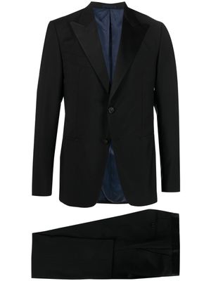 D4.0 costume à veste à simple boutonnage - Noir