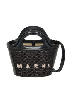 Marni Kids sac Tropicalia à logo brodé - Noir