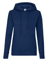 Fruit Of The Loom F409 Ladies´ Classic Hooded Sweat - Navy - XL - thumbnail