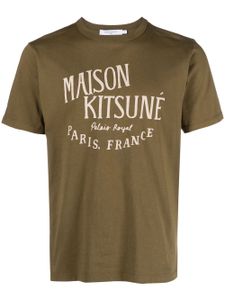 Maison Kitsuné t-shirt en coton à logo imprimé - Vert