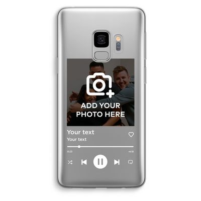 Music Player: Samsung Galaxy S9 Transparant Hoesje