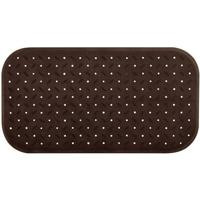 MSV Douche|bad anti-slip mat badkamer - rubber - bruin - 36 x 65 cm