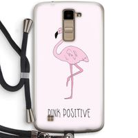 Pink positive: LG K10 (2016) Transparant Hoesje met koord