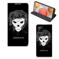 Mobiel BookCase Samsung Galaxy A42 Skull Hair