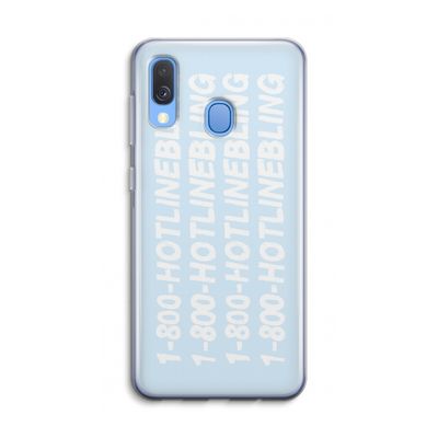 Hotline bling blue: Samsung Galaxy A40 Transparant Hoesje