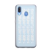 Hotline bling blue: Samsung Galaxy A40 Transparant Hoesje